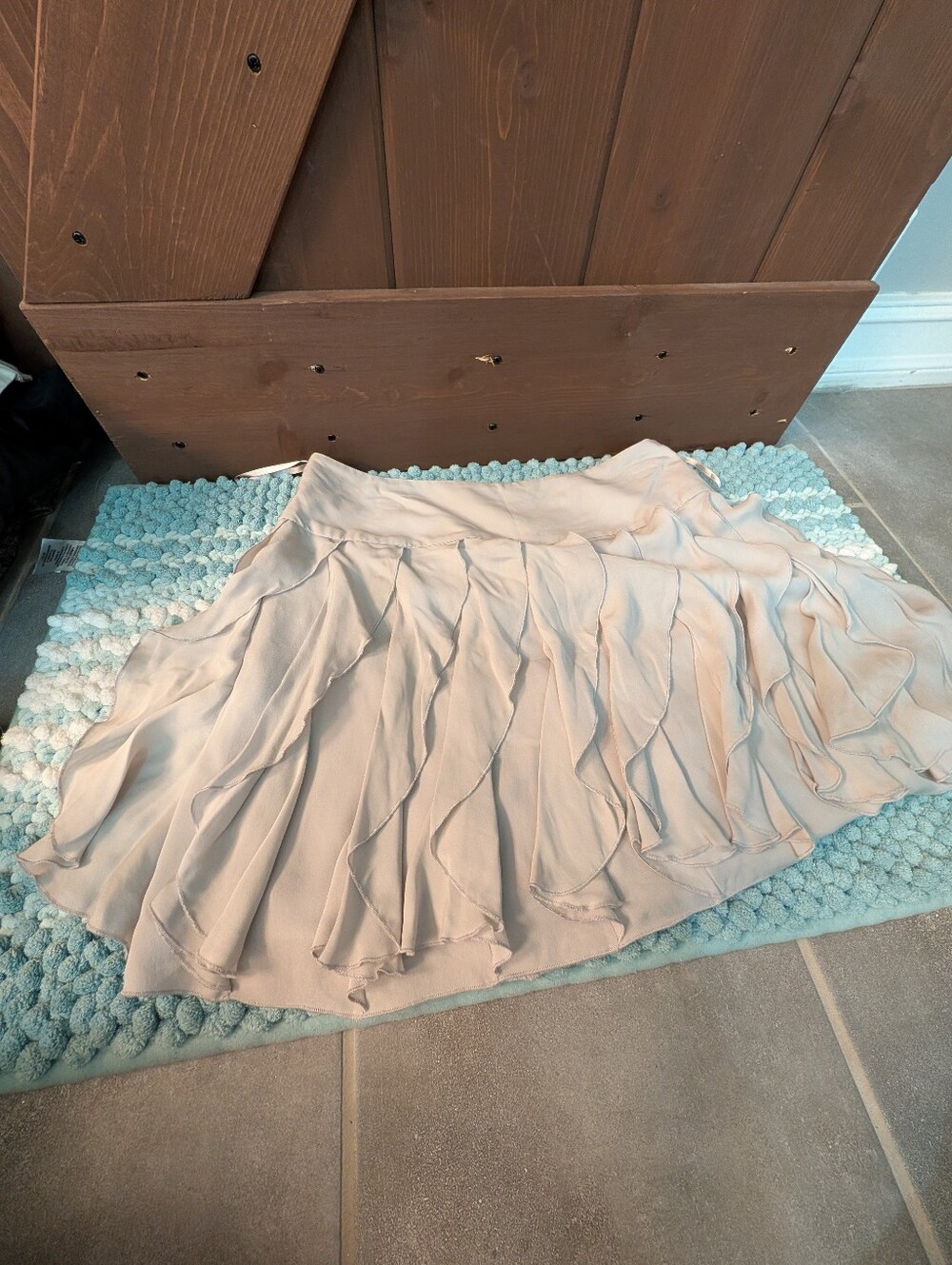 Light Grey Ruffle Skirt - Women